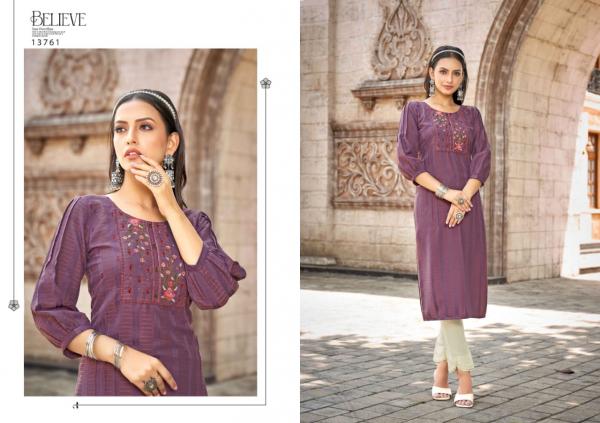 Kalaroop Noori Regular Wear Rayon Designer Long Kurti Collection